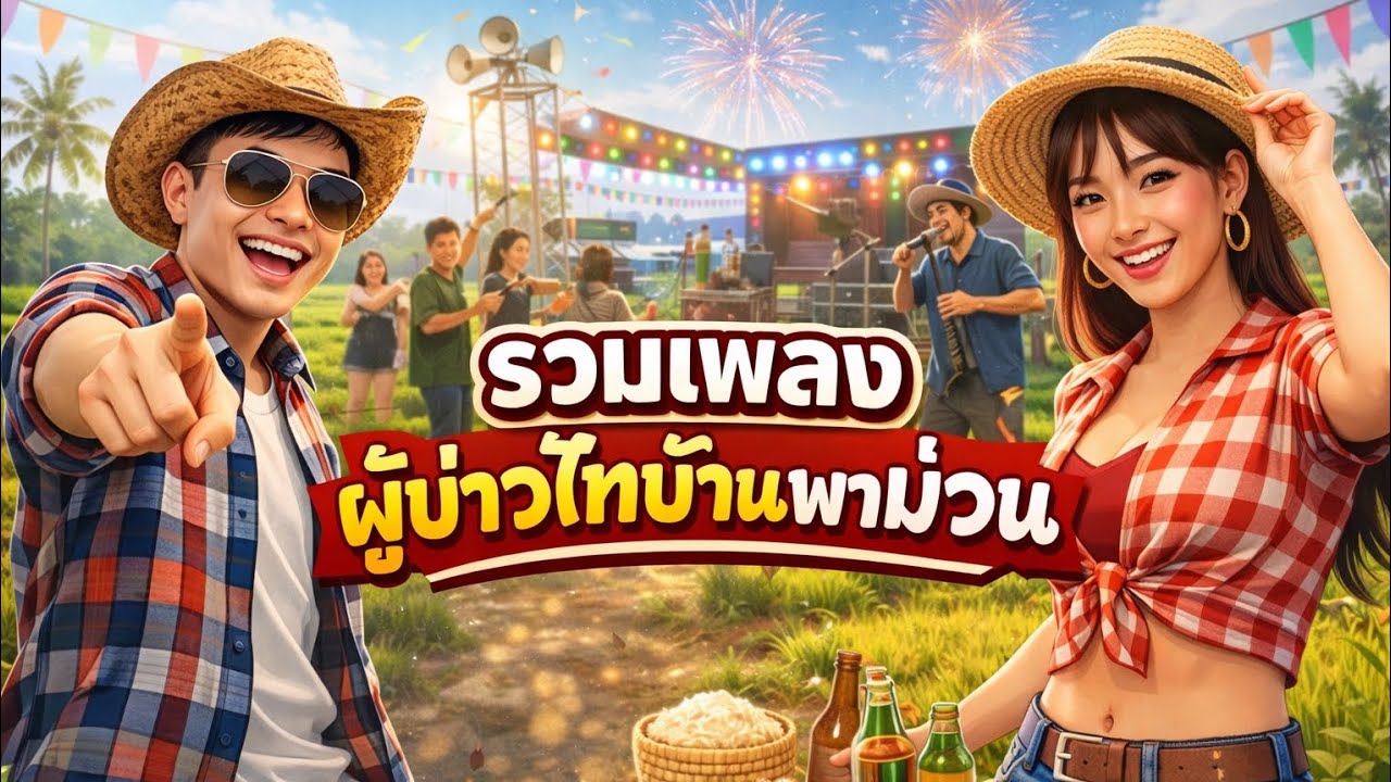 #รวมเพลง ผู้บ่าวไทบ้านพาม่วน  เพลงไหม่ฟังม่วนๆ