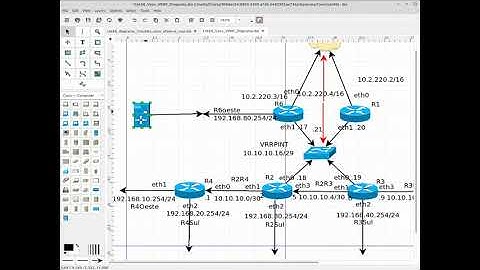 Tutorial Configuracao Routers virtuais Vyos em Failover. A funcionar em VRRP e com 4 zonas OSPF #1