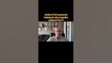 Limits of AI in personal training & why empathy matters! Part 3 #muscle #shorts
