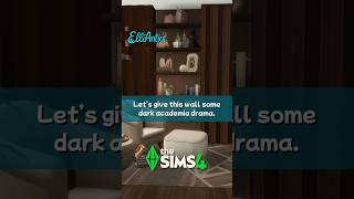 Dark Academia Built-In Bookcase Tutorial | The Sims 4