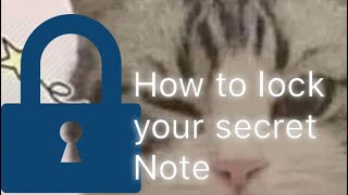 How To Lock Your Secret Notes? || S마음 screenshot 1