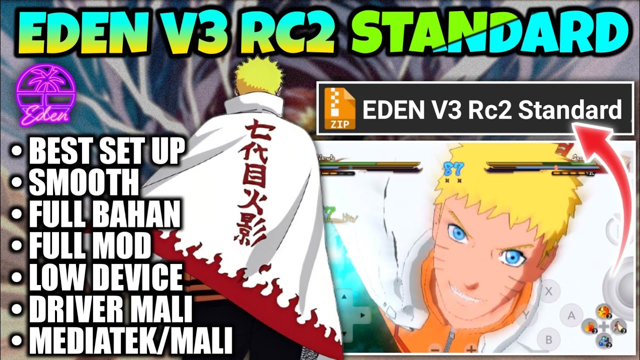 NEW UPDATE🔥 EDEN V3 RC2 STANDARD EMULATOR ANDROID | LANCAR DI HP ...