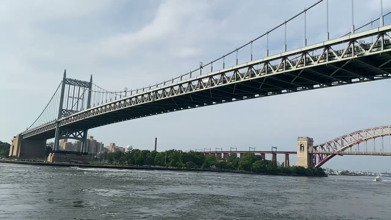 The East River, RFK And Hell Gate Bridge From Astoria Park NYC #travel  #newyork #nyc #newyorkcity