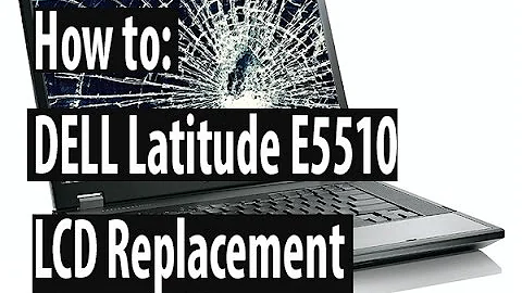 How to: DELL Latitude E5510 laptop LCD replacement