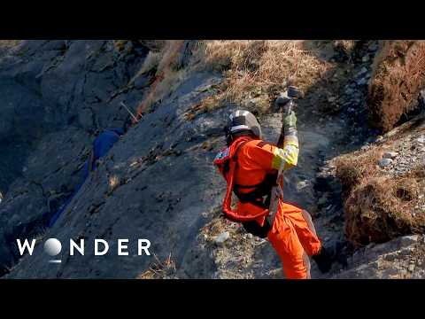 Coast Guard Airlifts Trapped Survivor From a Mountain