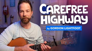 Download Lagu Gordon Lightfoot's Carefree Highway - Guitar Lesson with Easier Chords \u0026 Strumming Tips MP3