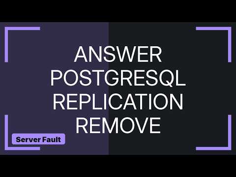 How do I remove Slony from a restored PostgreSQL database?