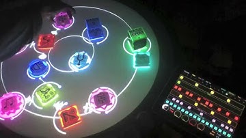 Fmurf DIY Reactable Clone Synthesizer 5 with iPad TouchOSC