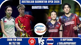 CHAN/NG (HKG) vs OUPTHONG/SUDJAIPRAPARAT (THA) | QF | Australian Badminton Open 2026 screenshot 2