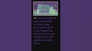 How to move user profile to another drive in Windows?