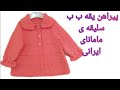 آموزش بافت پیراهن ژاکت دخترونه گل نسیم شروع از یقه ب ب رگلان و دکمه خور جلو بافتنی با مینا 