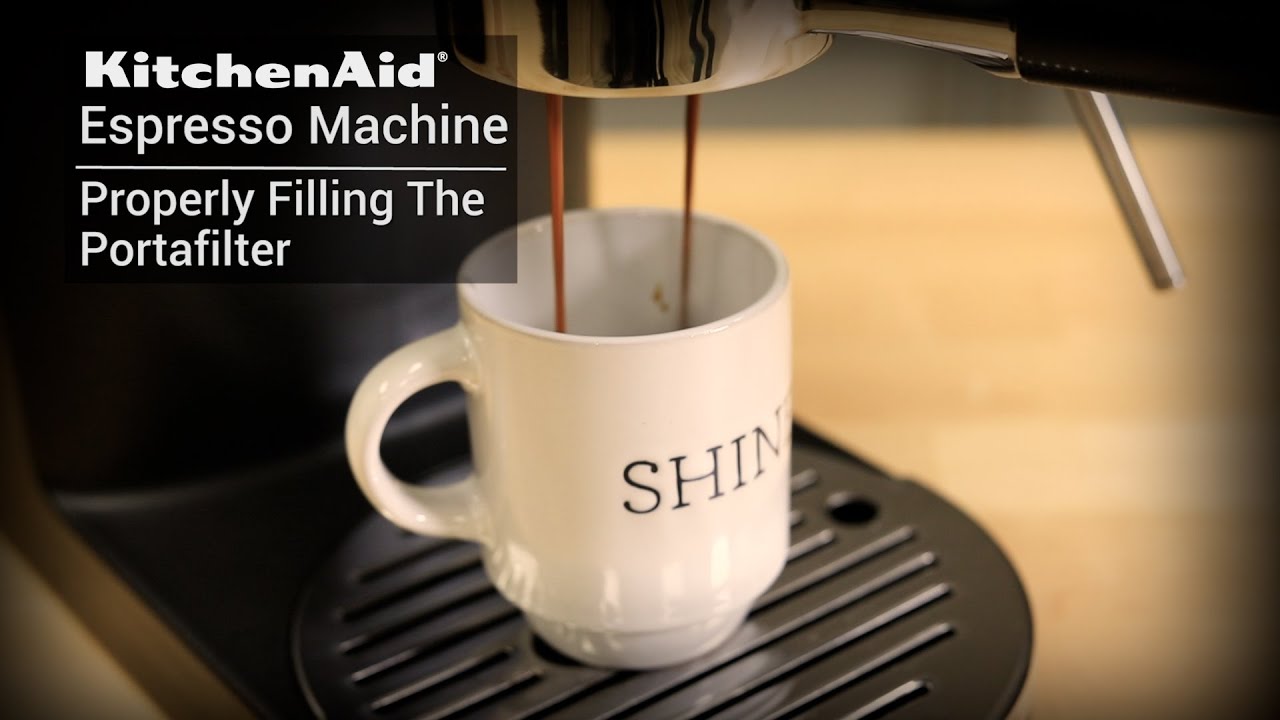 KitchenAid Espresso Machine Properly Filling Portafilter YouTube