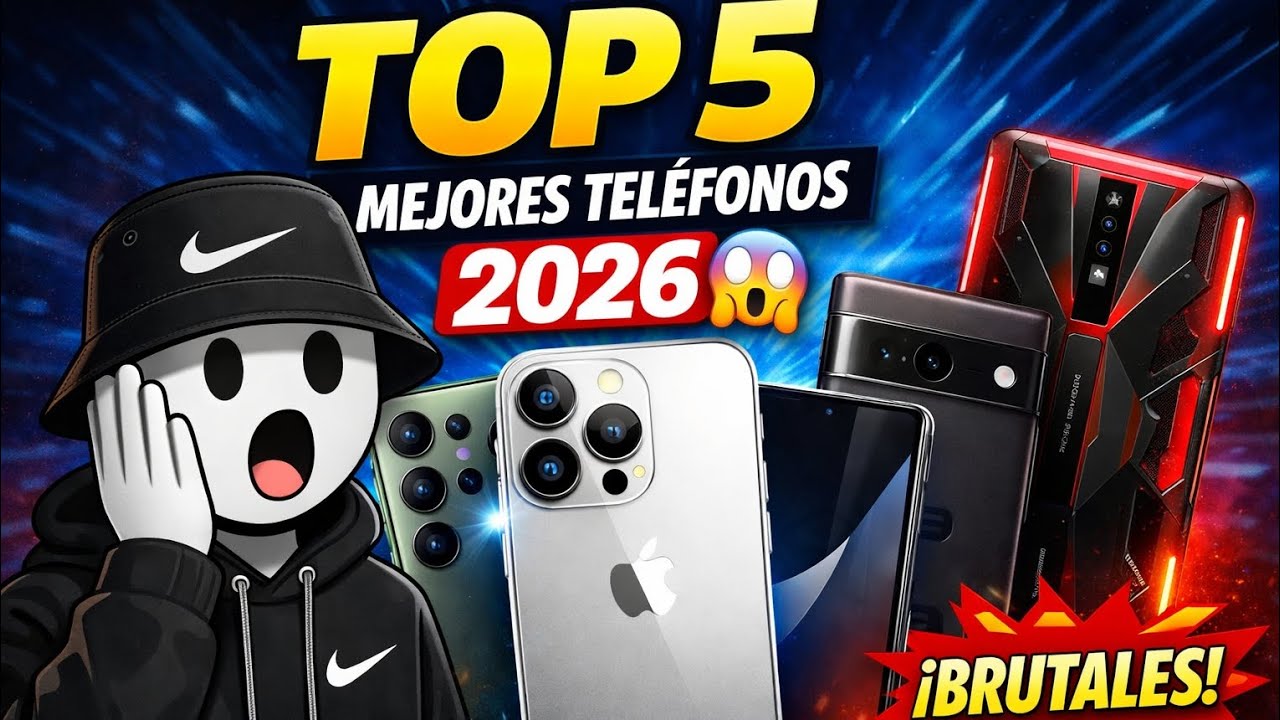TOP 5 MEJORES TELÉFONOS DEL 2026 😱🔥 Los MÁS POTENTES para juegos y apps (Android)