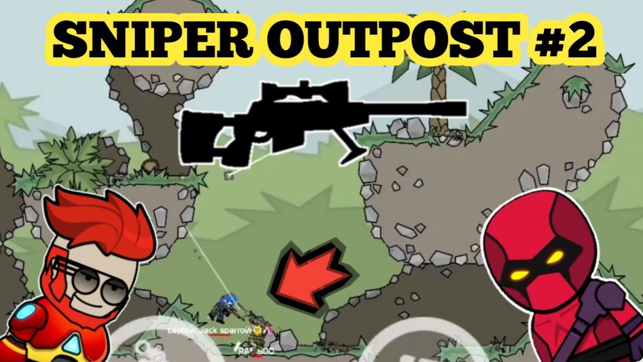 SNIPER OUTPOST GAMEPLAY IN MINI MILITIA | PART -2 !!