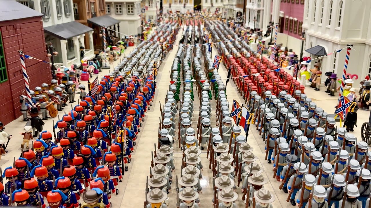 WESTERN Playmobil guerre de secession - exposition playmobil film