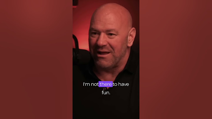 Dana White's Best Advice to Gamblers