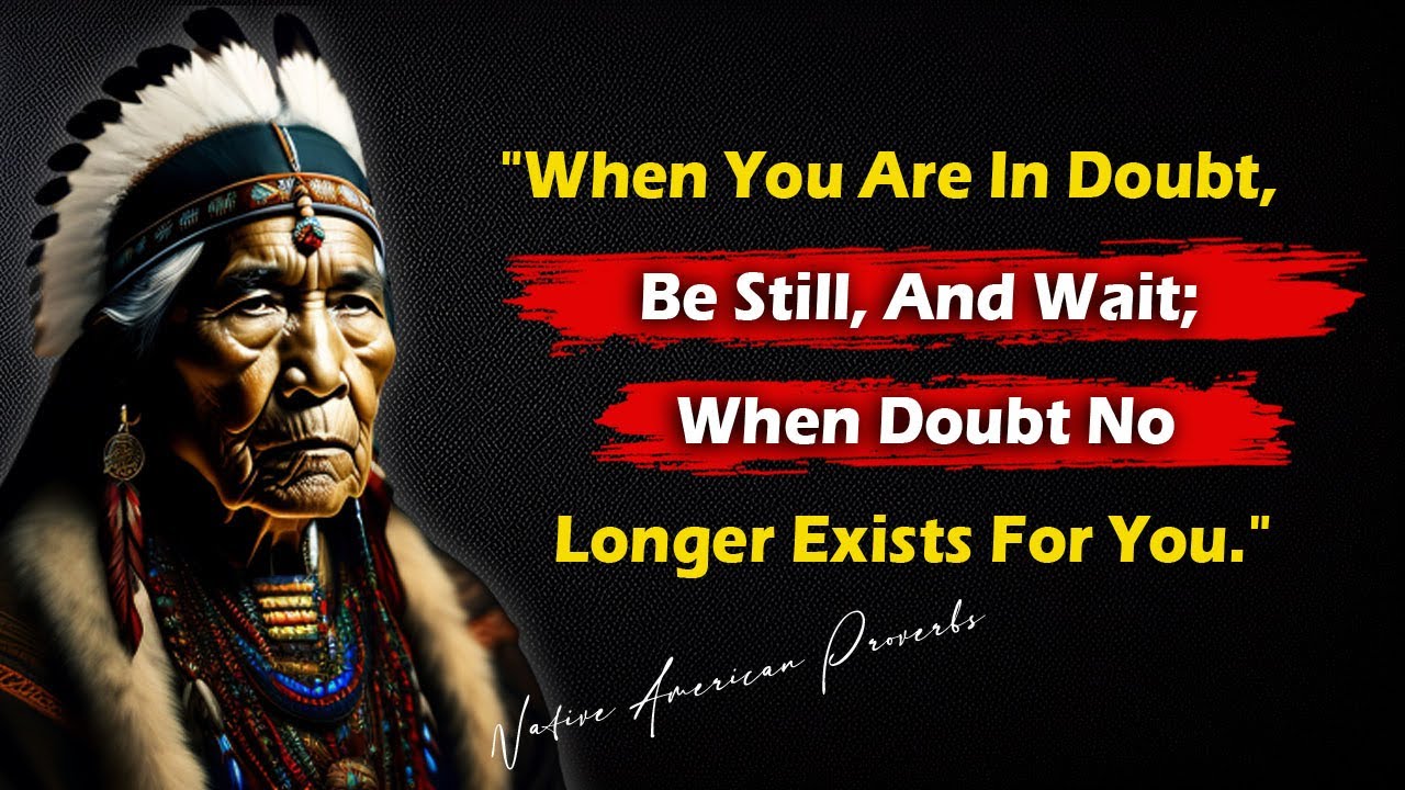 These Native American Proverbs Are Life Changing | Native American ...