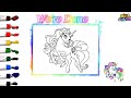Step by step..How to draw a beautiful unicorn 🦄 Digital Art.