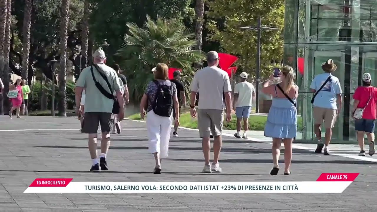 Boom turismo a Salerno: presenze +23% e quasi 6,4 milioni di notti