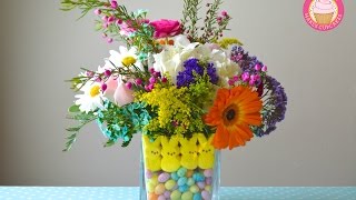 Peeps Easter Flower Centerpiece