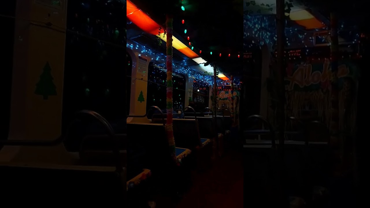 SEPTA Christmas trolley in Philadelphia 