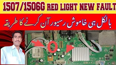 1506g receiver red light problem  new fault radlight problem Urdu / Hindi #altafdish