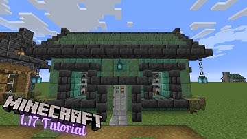 Minecraft 1.17 Update Simple Starter House Tutorial with Interior | Build 4 of 4