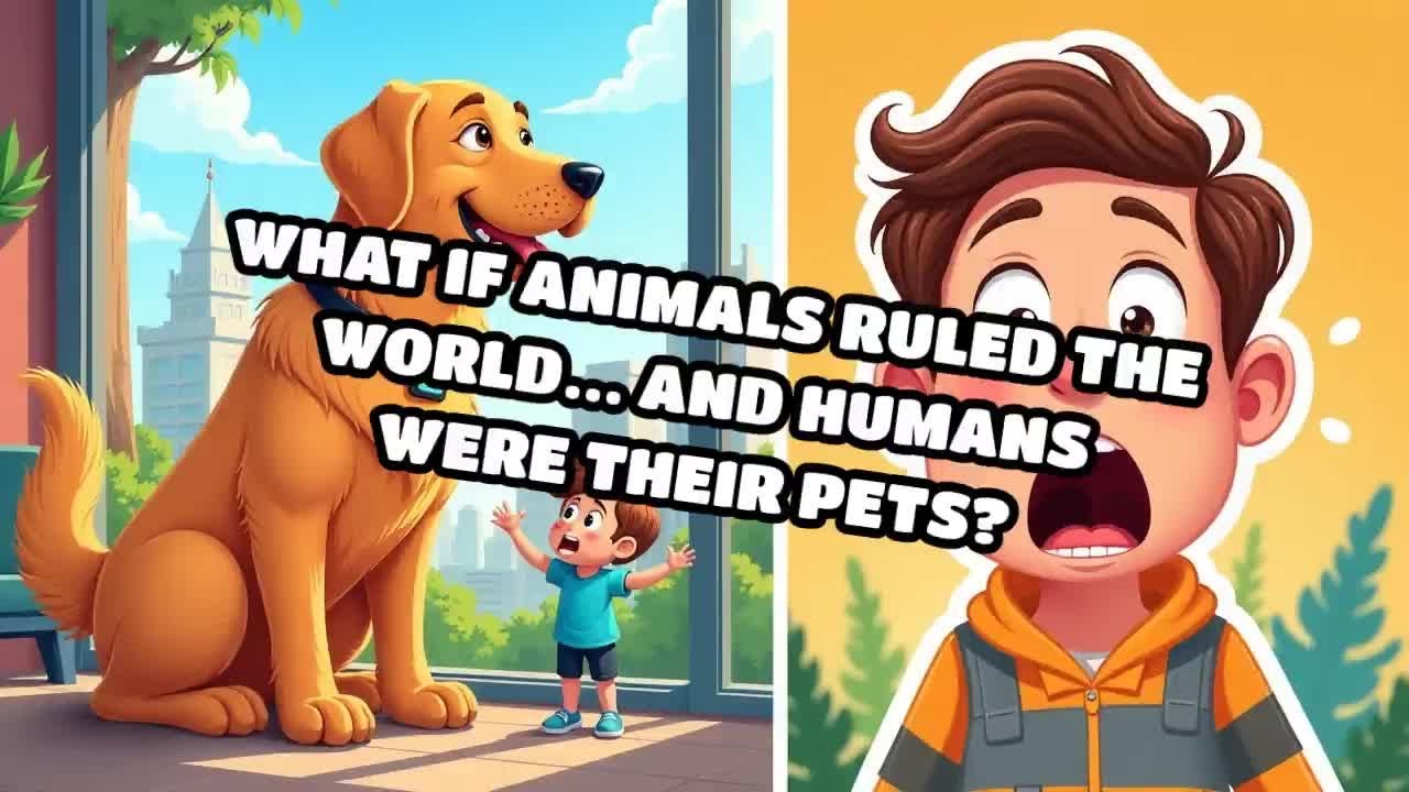 What if animals ruled the world… and humans were their pets?