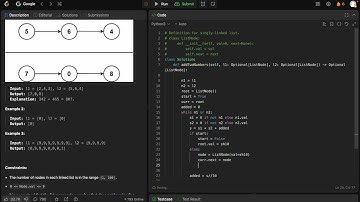 Leetcode 2 - Add Two Numbers - Python