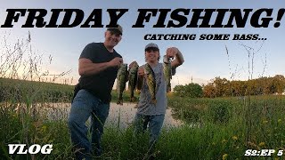 FRIDAY FISHING! with JINX | Catching Some Bass...