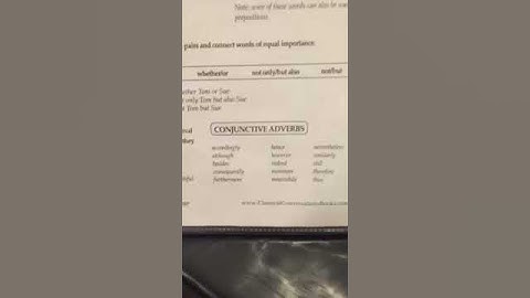 CC c2 w7 Conjunctive adverbs