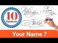  top 10 best signature styles  how to create a signature  cool signatures