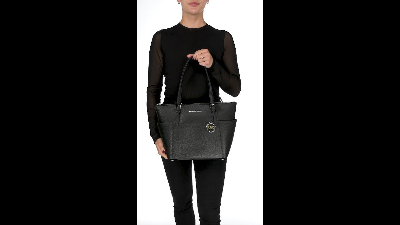 Chloe's Way: MICHAEL KORS TOP ZIP JET SET SAFFIANO LEATHER TOTE REVIEW