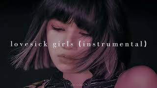 blackpink - lovesick girls instrumental (sped up + reverb)