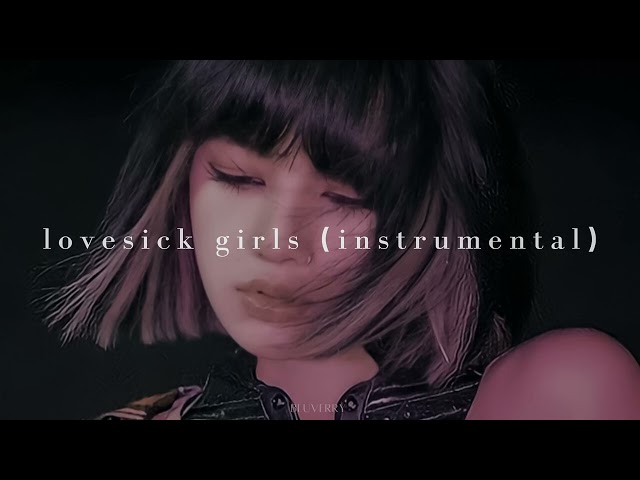 blackpink - lovesick girls instrumental (sped up + reverb) class=