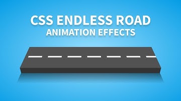 CSS Endless Road Animation Effects | CSS Isometric Design