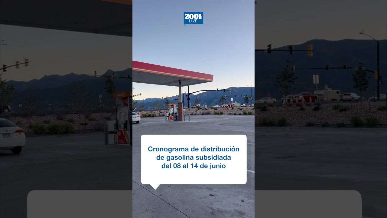 ¡Atento! Este es el cronograma de distribución de gasolina subsidiada del 08 al 14 de junio