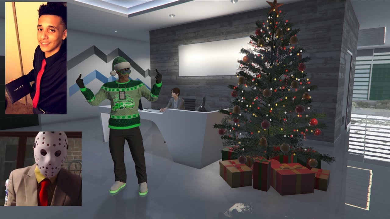 GTA Online Epic Festive Grieftage | Killing The Professional and Nitrix Warlord and Griefing Cargo