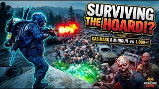 SURVIVE 24 HOURS IN A CITY FULL OF ZOMBIES!!! MINI GUN VS 1000 ZOMBIE #daysgone #short #gameplay screenshot 1