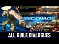 SVC Chaos: SNK VS Capcom - All Guile Dialogues