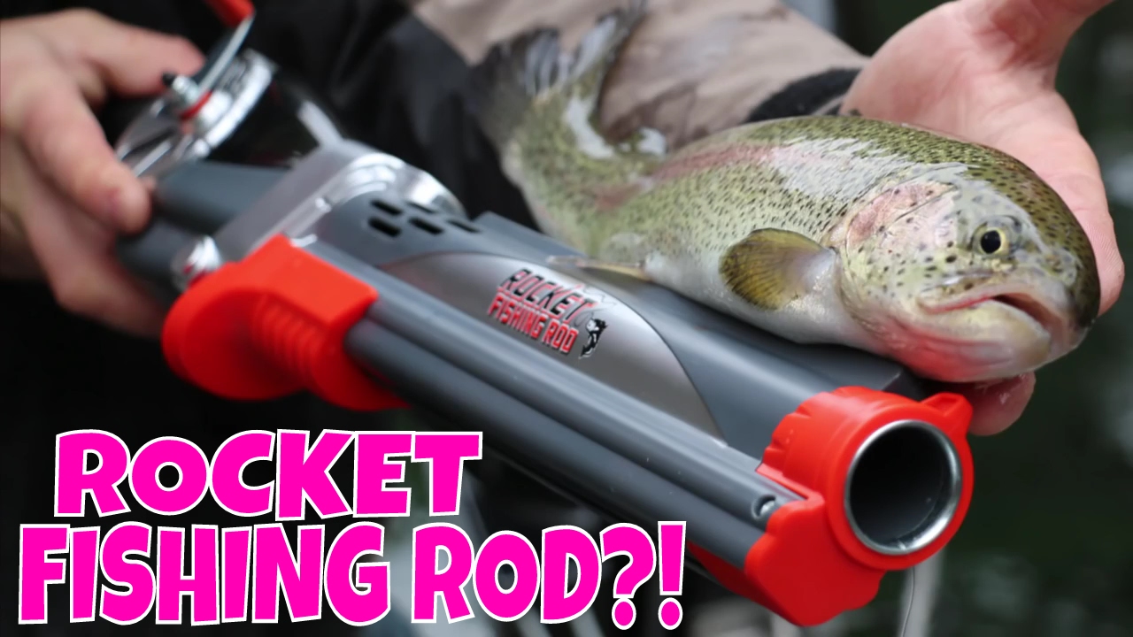 Rocket Fishing Rod Catches Fish! Fishing Challenge! 