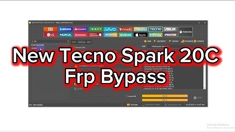 New Tecno Spark 20C Frp Bypass Unlocktool