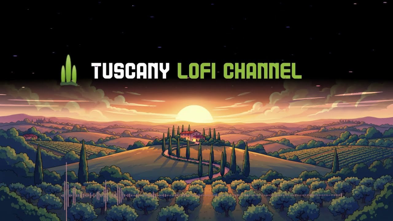 Tuscany Relaxing Music. Somewhere in Val D'Orcia