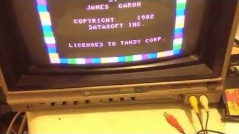 Dirty CoCo 3 first boot with Shooting Gallery