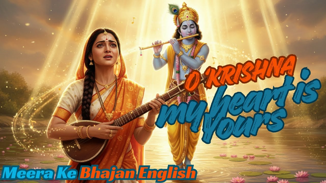 O Krishna, my heart is Yours | Animated Devotional Bhajan | Meera Bhajan English , Morning Bhajan