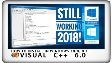 How To Install Microsoft Visual C++ 6.0 in Windows 10 / 8 / 8.1.Still Working!!