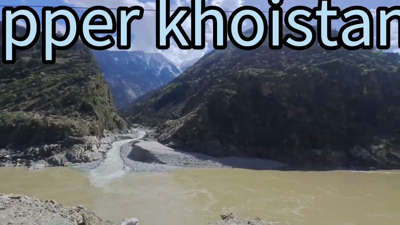 Pakistan kpk village view upper kohistan district waterfall