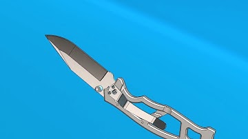 Folding Knife SolidWorks Animation