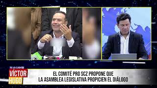 CÍVICOS DE SANTA CRUZ EXIGEN QUE EL PARLAMENTO TOME EL CONTROL DEL DIÁLOGO