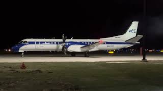 Air Charter Express Saab 2000 N521Fr Engine Start And Taxi Out